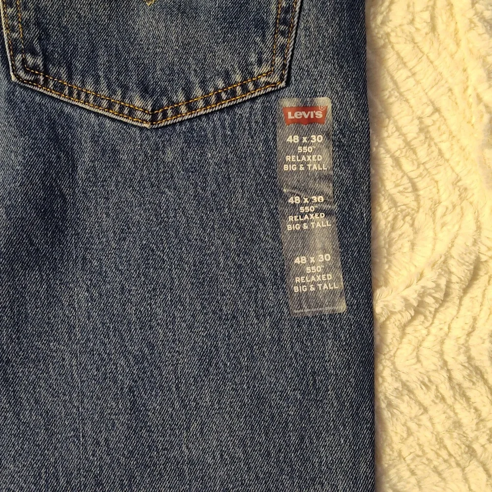 Levi's 550 men's denim blue jeans size 48x30 nwt